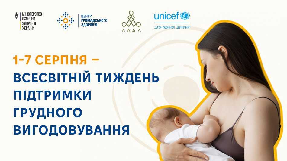 01-07 серпня проводитися Всесвітній та Всеукраїнський тиждень  підтримки грудного вигодовування