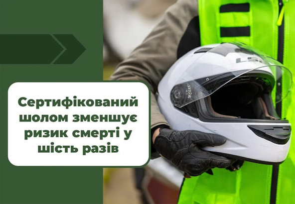 Інформаційна кампанії  про сертифіковані мотошоломи