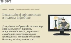 Взаємодія зі звільненими з полону: інфобокс
